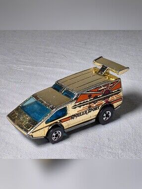 Vintage 1976 Hot Wheels Diecast Golden Machines '79 Chrome Gold Spoiler Sport